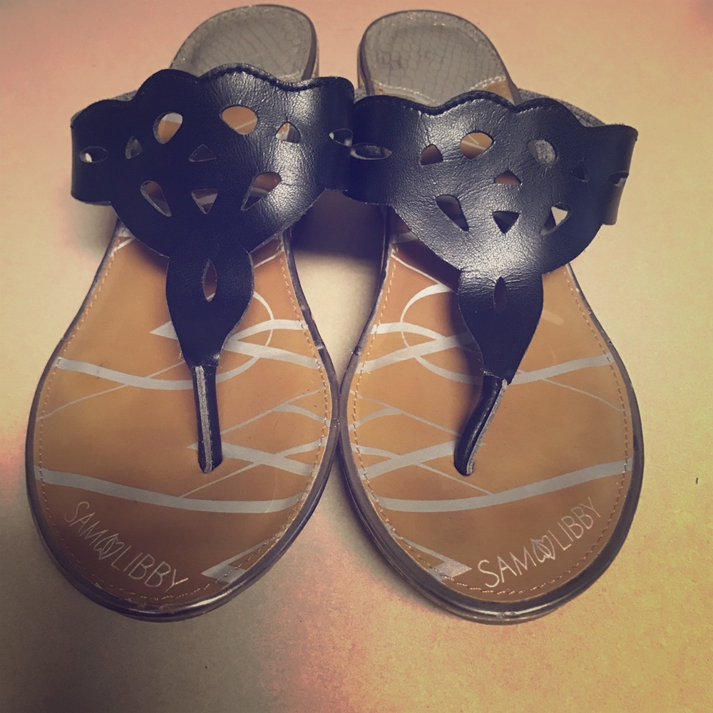 Sam & Libby Cork Wedge Sandals